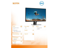 Dell 27'' SE2717H 210-AJVN Czarny - 1460055 - zdjęcie 2
